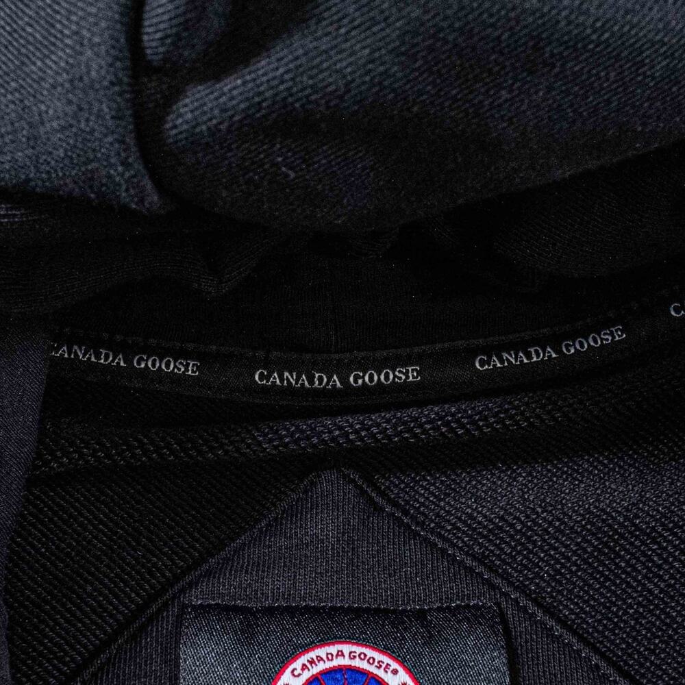 Canada Goose Huron Hoodie Black Medium Made In Italy Luxury Designer Pullover - Picture 13 of 16